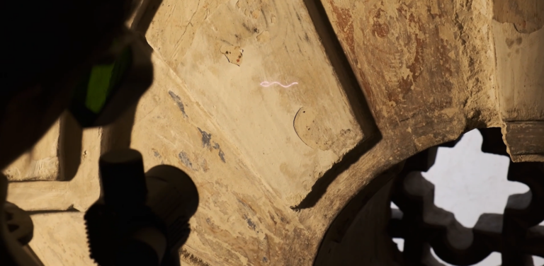 Limpieza láser de piedra en restauración de patrimonio